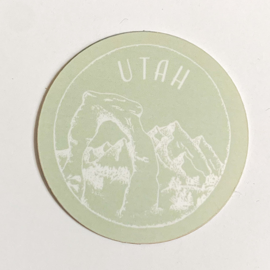 Utah Mint Sticker - Shop Back Home