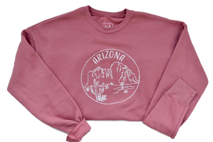 Arizona - Dusty Rose Sweatshirt - Unisex - Shop Back Home
