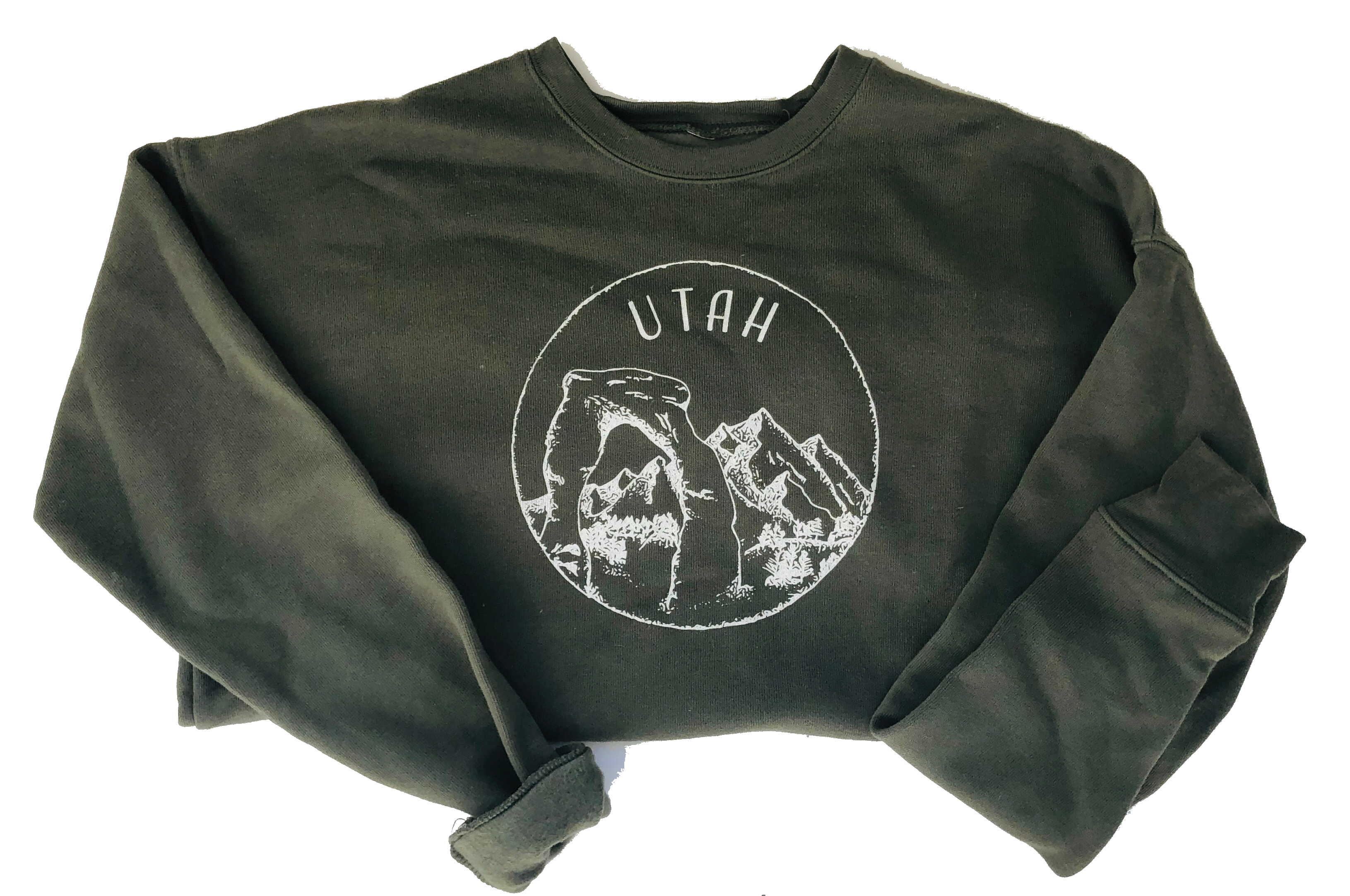 Military Green Utah Sweatshirt - Unisex - Shop Back Home