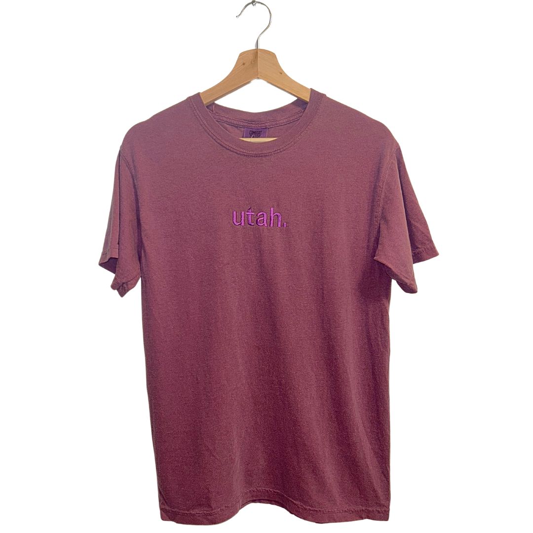 Utah Embroidered Tee - Shop Back Home