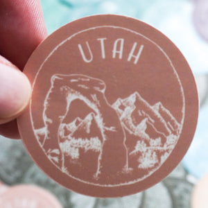 Utah Muave Sticker - Shop Back Home