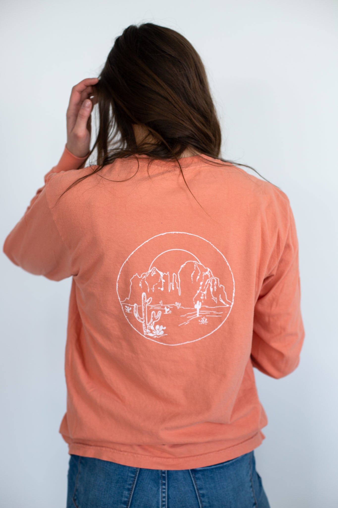 Arizona Long Sleeve T-Shirt - Papaya – Shop Back Home