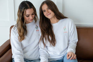 California Embroidered White Sweatshirt - Unisex - Shop Back Home