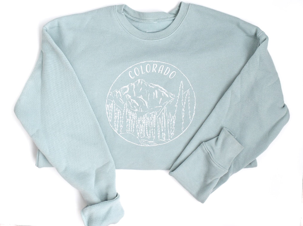 Colorado Sweatshirt - Mint Blue - Unisex - Shop Back Home